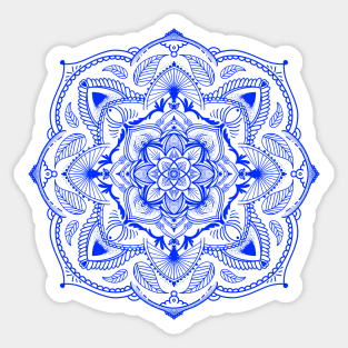 Royal Blue Mandala Sticker